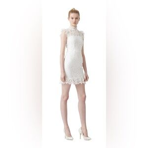 Aijek into the night pale pink lace dress size 2